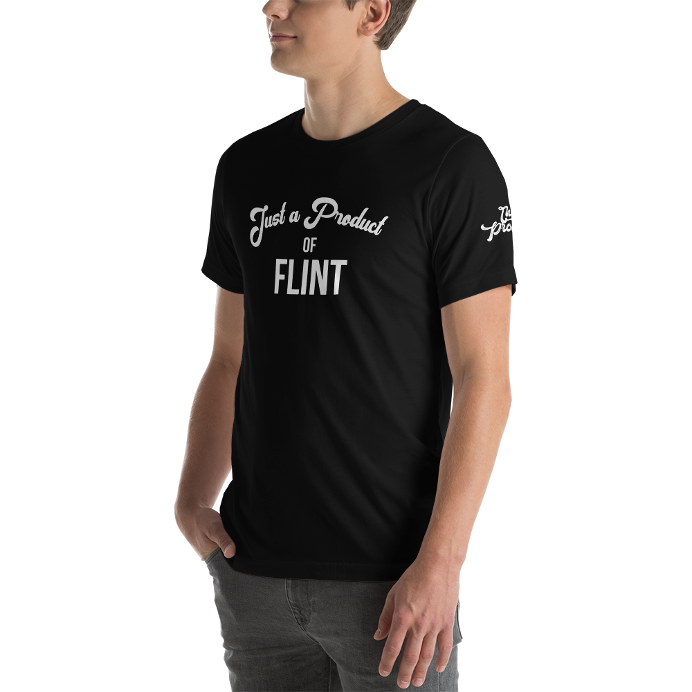 "Just a Product of Flint" Short-sleeve unisex t-shirt