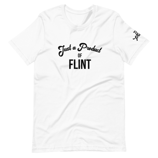 "Just a Product of Flint" Short-sleeve unisex t-shirt